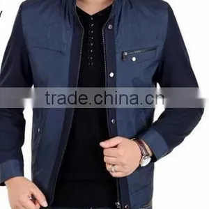 2015 Spring and Autumn Jacket Mens Summer Thin Size Collar Middle-aged Men's Casual Jacket thumbnail-1