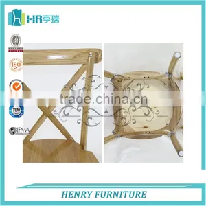 Good Quality Henry Dining Furniture Wooden Cross Back Chair thumbnail-6