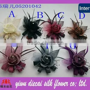 European Style Head Sinamay Craft Flower thumbnail-1