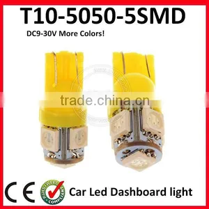 High Quality Cheap Supplier 5050 Led Car Side Wedge Light LampT10 5smd W5w Led thumbnail-1