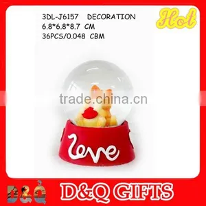 Acylic Liquid Snow Globe 3D Poly Liquid Snow Globe thumbnail-2