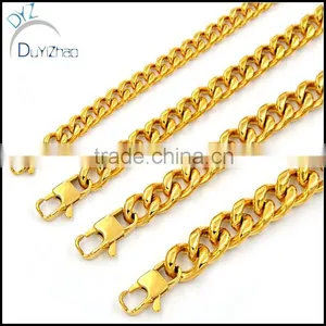 Stylish 316L Stainless Steel Silver Cuban Chain Men's Bracelet thumbnail-4