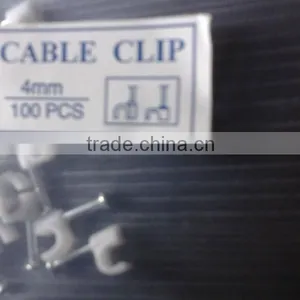 Supply Nail Cable Clips/plastic Cable Clips/nail Cable Clamps 4mm thumbnail-1
