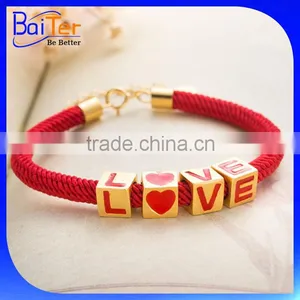 Adjustable 925 Sterling Silver Kabbalah Red String Couple Bracelet Wholesale thumbnail-2