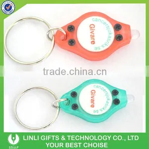 Plastic Led Cheap Custom Keychains thumbnail-2