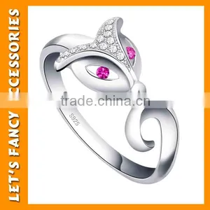 2016 Lovely Fox Shape 925 Silver Ring for Hot Sale Ring PGRG0093 thumbnail-1