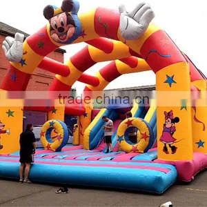 Lanqu Micky Mouse Inflatable Jumping Combo With Slide thumbnail-2
