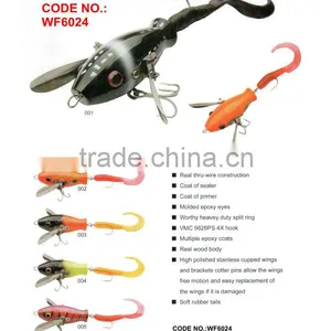 9+ Years Wholesaler & OEM Manufacturer ,Hirun Fishing Tackle,vivid Swim Action Crank Bait Hard Wood Lures WF6024 thumbnail-1