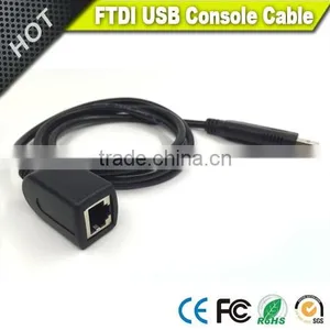 All New Cisco USB Male to RJ45 Female Console Cable With FTDI Chip in Black thumbnail-1
