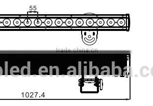 Sound-active DMX LED Pixel Bar, 18*4-in-1 RGBW Color Wall Washer thumbnail-3