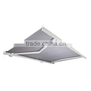 2.2m*1.5m- Retractable Full Cassette Folding Arm Awning With LED Lights thumbnail-4