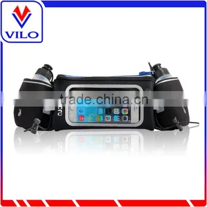 Sport Elastic Waist Bag Running Belt With Water Bottle Holder thumbnail-1