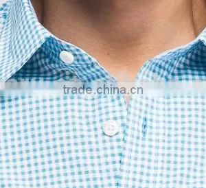 Men's Casual Business Korea European Cotton Plaid Shirt thumbnail-3
