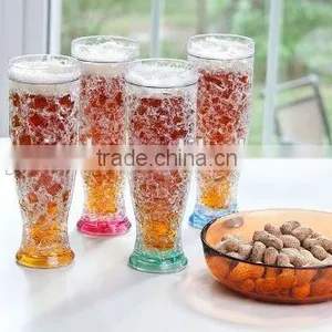 Double Wall Gel Freezer Pilsner Glass, Freezable Gel Glass thumbnail-1