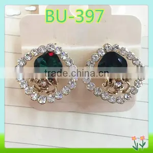 Newest Design Decorative Button, Wholesale Rhinestone Buttons thumbnail-1