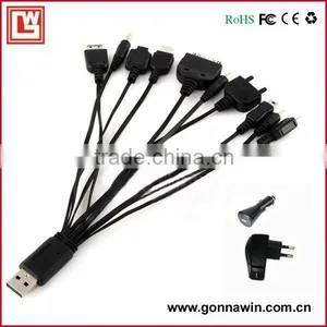 10 in 1 Usb Universal Multi Charger Cable for Mobile Phone Mp3 Mp4 thumbnail-1