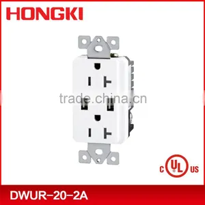 UL CUL Listed 120V 20A 60HZ Usb Plug Wall Socket With USB Charger thumbnail-2