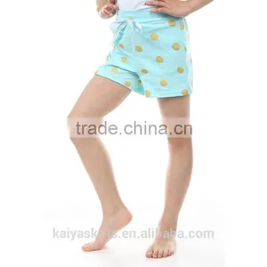Multicolored Dots Bowknot Design Stylish Easy Sports Doing Cotton Children Girls Shorts thumbnail-2