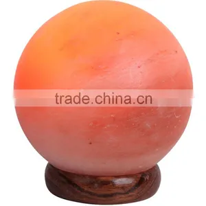 Great Relaxing Himalayan Rock Salt Lamp Globe Shape thumbnail-1