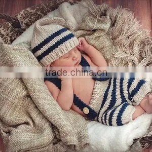 Toddler 1-6 Years Lovely Gray One Hundred Days Props Photography Baby Crochet Cap Quality Choice thumbnail-4