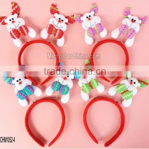 EBay Hot Sale Happy Christmas Party Photo Booth Props Decorations Light Santa Elastic Headband thumbnail-3