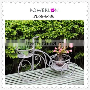 Wrought Iron Bicycle Flower Pot thumbnail-3