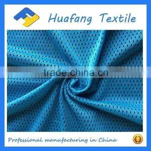 100% Polyester Knitted Mesh Fabric With the Hole Size 2mm for Sportswear thumbnail-1
