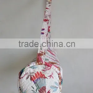 Yoga Bag Indian Ethnic Yoga Bag Traditional Yoga Mat Bag Unisex Bag Cross Body Bag Embroidery Yoga Bag Kantha Yoga Bag thumbnail-3
