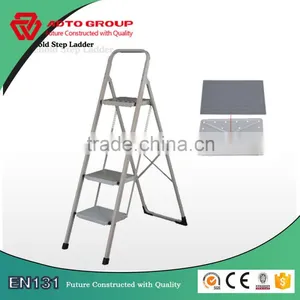 ADTO EN131 Household Step Ladder 4 Step Ladder Wide Step Ladder thumbnail-1