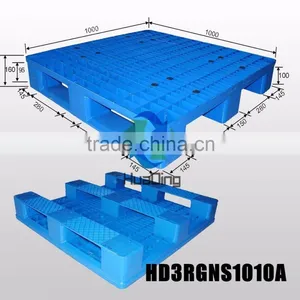 Cheap Price Heavy Duty HDPE New Plastic Pallet for Racking 1000x1000mm thumbnail-1