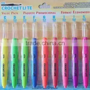 New Crochet Lite Crochet Hooks Full Set Sizes C Through K With LED Light thumbnail-1