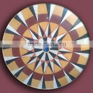 Marble Inlay Flooring , Marble Medallion , Stone Mosaic Medallion thumbnail-1