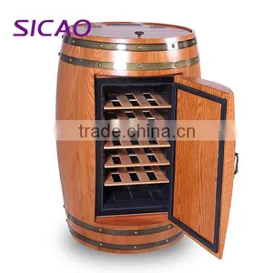 China High Quality Solid Oak Wooden Wine Barrel Furniture 18 Bottles thumbnail-2