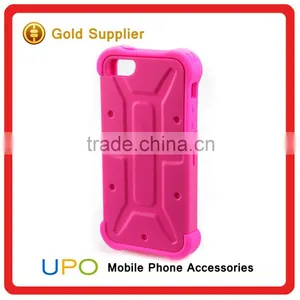 [UPO] Classical Shockproof Hybrid Combo Rose Red Silicone Back Cover Case for IPhone 5 thumbnail-2
