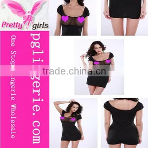 Sexy Transparent Nighty Babydoll Lingerie Dress for Women thumbnail-1