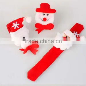 Santa Clause Led Light Slap Bracelets Christmas Ornament thumbnail-1
