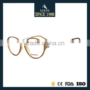 Super Light Street Fashion Acetate Reading Glasses Light Brown Acetate SM511 thumbnail-1