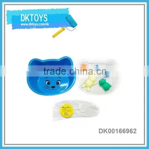 5 Pcs Cartoon Animal Shape Rotocast Toy Collection With Bowl thumbnail-1