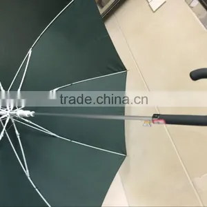 2016 25inch 14mm Luxury Auto Fiberglass And Gold Aluminum Frame Double Layers High Quality Straight Umbrella thumbnail-6