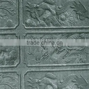 Dragon Carve Tile Vinyl/pvc Home / Hotel / Restaurant Wallpaper thumbnail-4