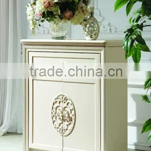 White Luxury Shoe Cabinet thumbnail-1