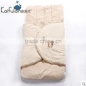 Embrodiery Newborn Infant Baby Cuddle Blanket Quilted Baby Sleeping Bag thumbnail-2