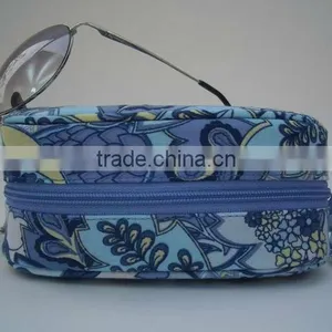 Z107 Quilted Cotton Eyeglass Holder Zip Designer Sunglass Case thumbnail-1