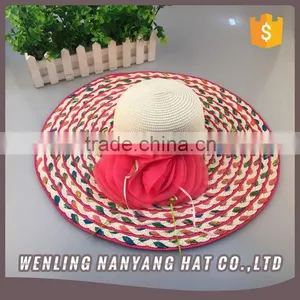 Elegant Women Beach Paper Hats High Quality Sombrero Taizhou Factory thumbnail-2