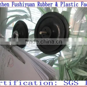 75 89mm Black Silicone Rubber Suction Cup Sucker With M6 Screw for Car Mirror Navigator Instrument thumbnail-1