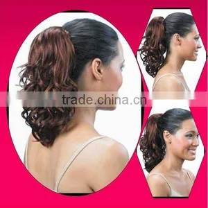 Elegant Beyonce Style Fashion Human Hair Ponytail thumbnail-1