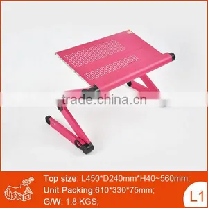Hot Sale Portable Foldable Laptop Table,adjustable Computer Desks With Cooling Fan thumbnail-1