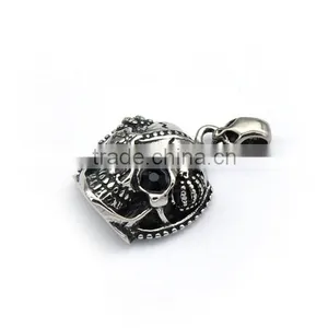 Guangzhou Fashion Pendant Stainless Steel Vicious Skull Head Charm Pendant Mens Casting High Quality Pendant Jewelry thumbnail-2