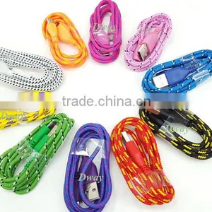 2016 High Quality Factory Price Braided Cable for IPhone 6 6s Charging Data Cable USB Cable thumbnail-1