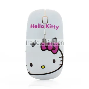 Wireless Mouse Ultra Thin Hello Kitty Computer 2.4GHz 1200DPI Optical Gaming Mouse thumbnail-2
